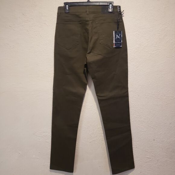NWT AU NOIR Men’s Pants  Size 30 Dark Green sophisticated Offce Pants - Picture 5 of 9